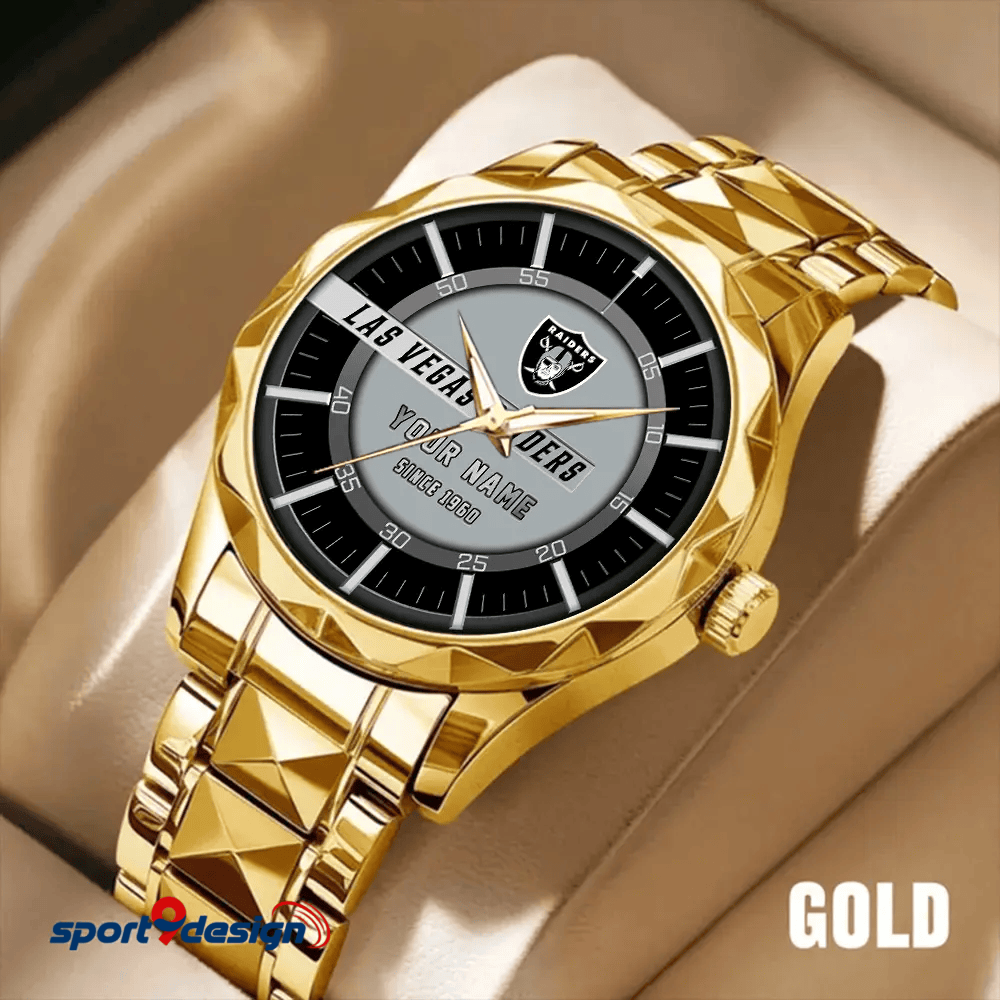 Las Vegas Raiders Luxury Diamond Men Watch Trending 2025