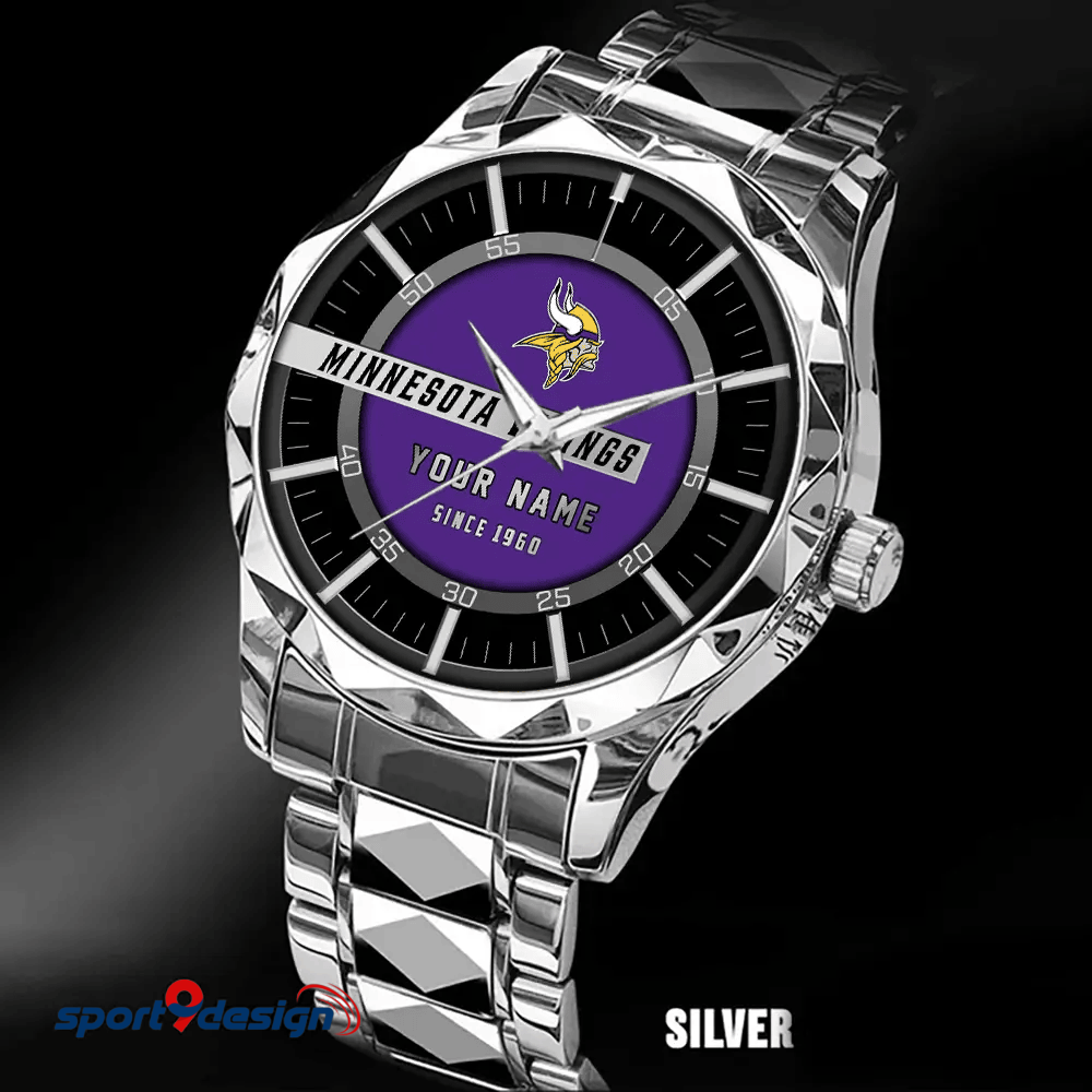 Minnesota Vikings Luxury Diamond Men Watch Trending 2025