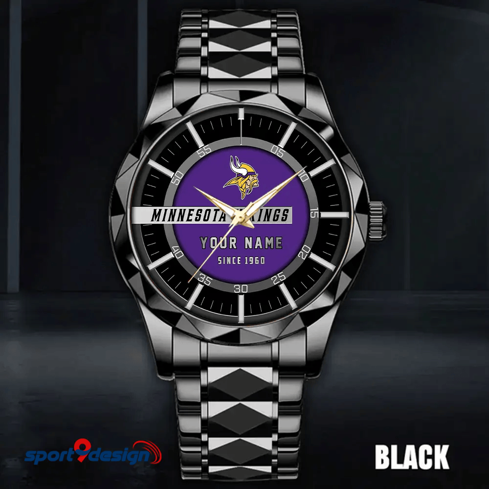 Minnesota Vikings Luxury Diamond Men Watch Trending 2025