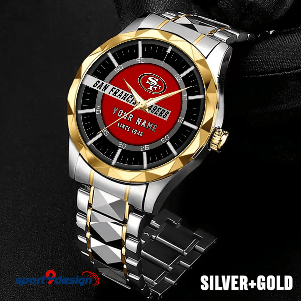San Francisco 49ers Luxury Diamond Men Watch Trending 2025