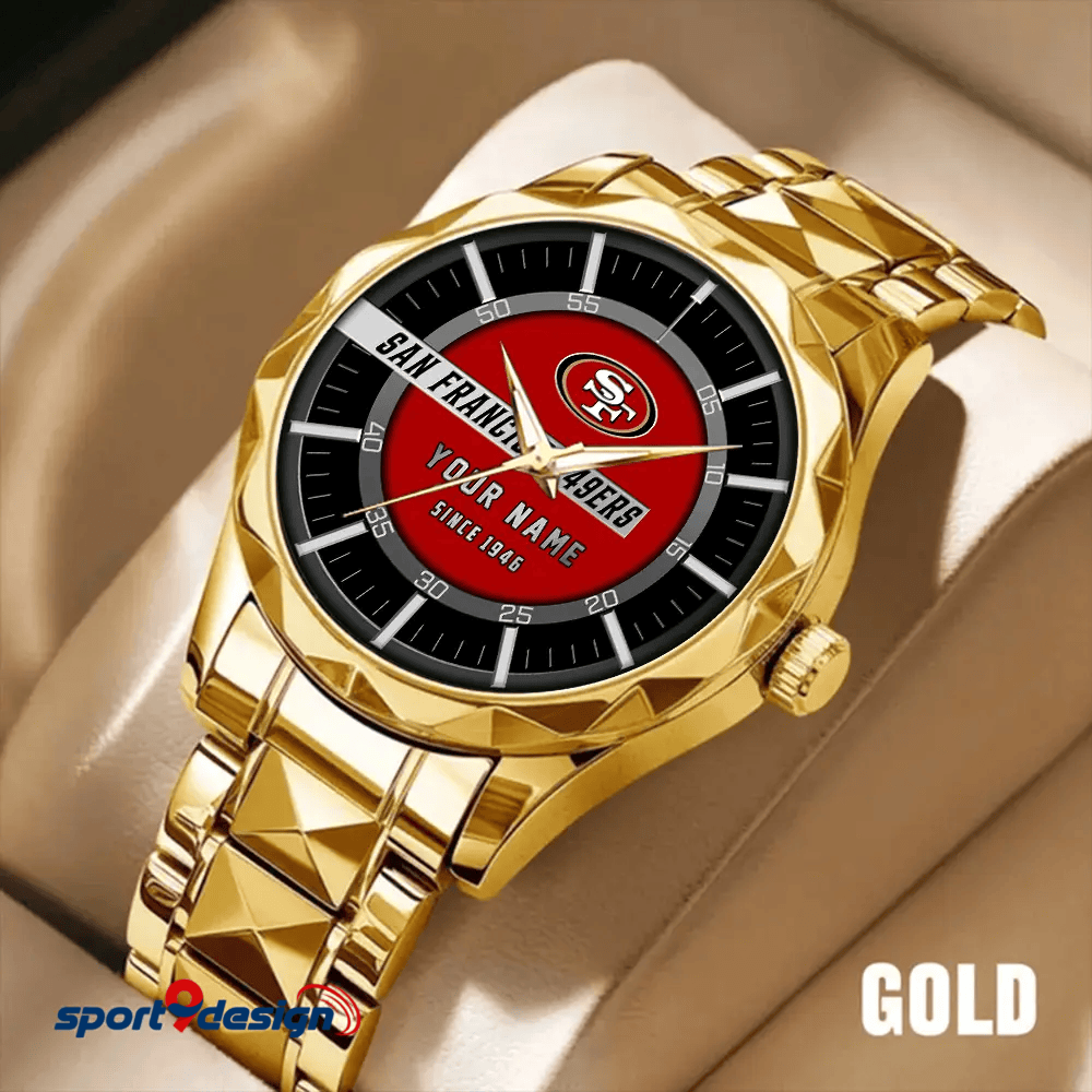 San Francisco 49ers Luxury Diamond Men Watch Trending 2025