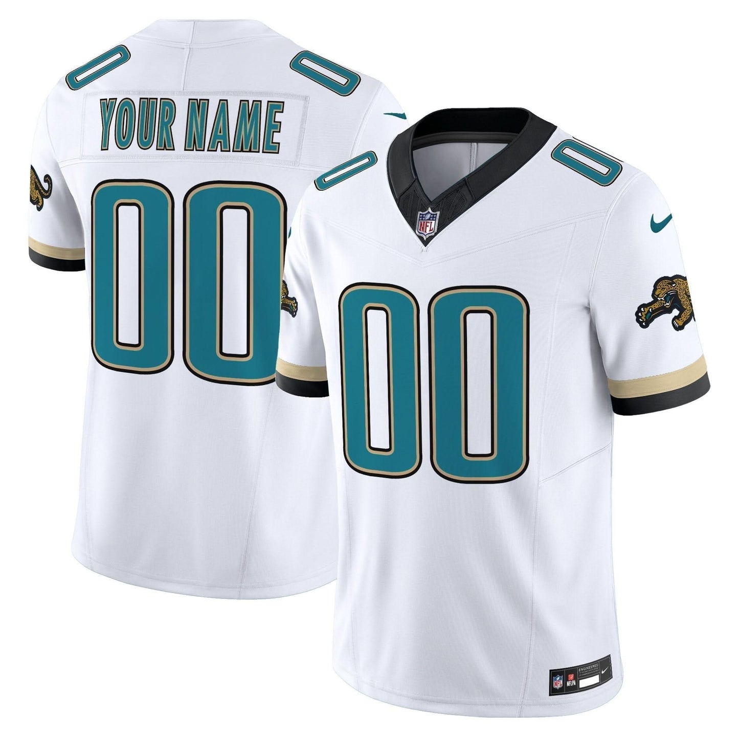 Jacksonville Jaguars Throwback Vapor Limited Custom Jersey - All Stitched