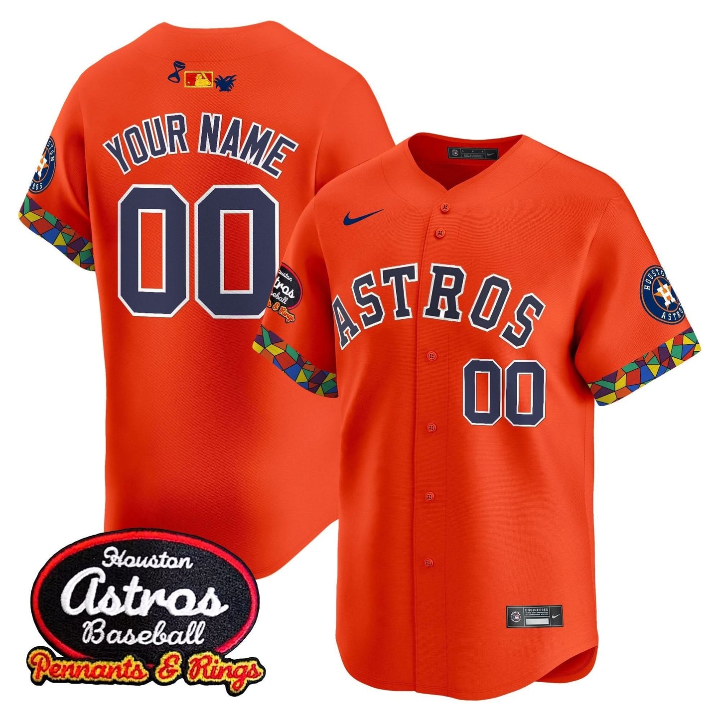 Houston Astros x El Tiempo Cantina Vapor Premier Limited Custom Jersey - All Stitched