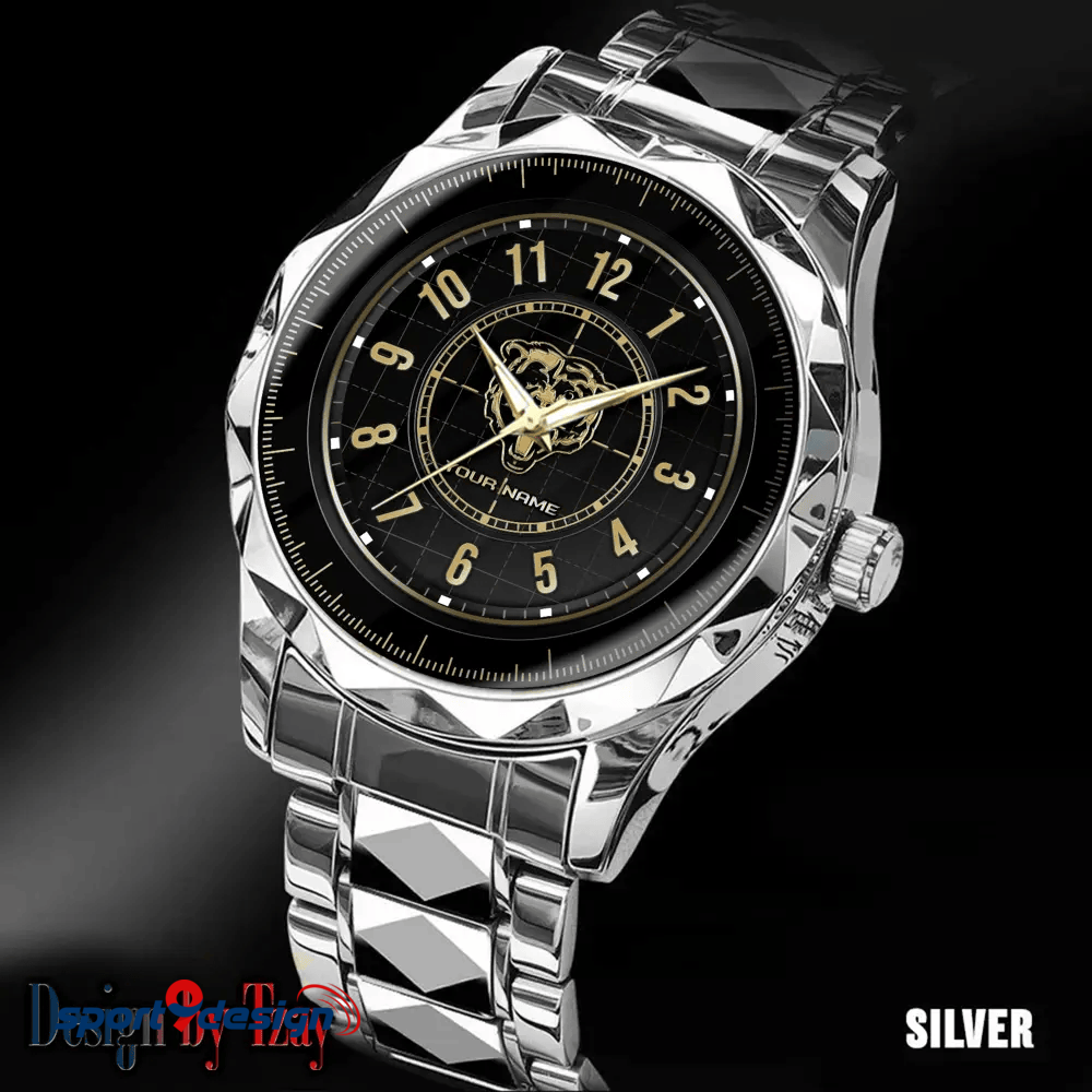 Chicago Bears Luxury Diamond Men Watch Trending 2025