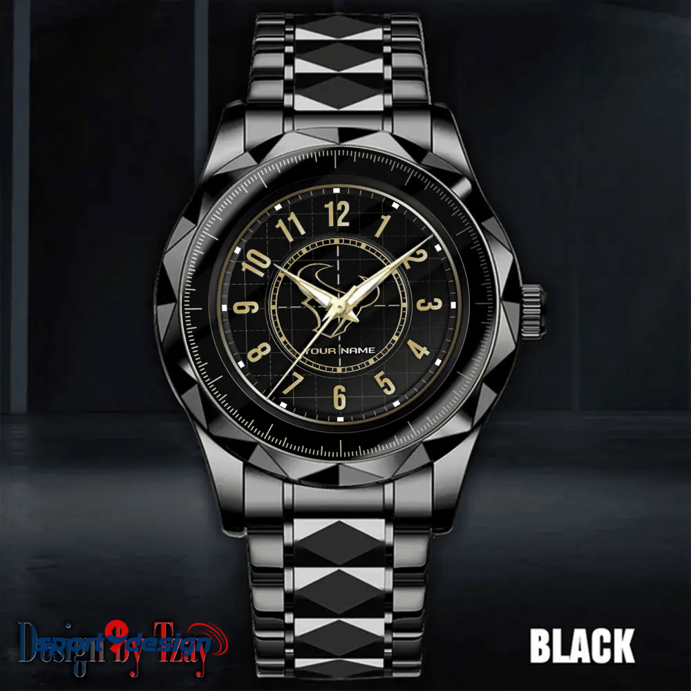 Houston Texans Luxury Diamond Men Watch Trending 2025