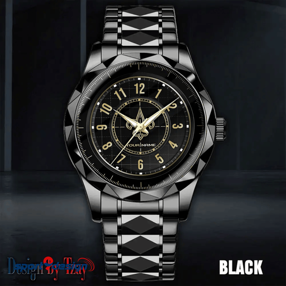 New Orleans Saints Luxury Diamond Men Watch Trending 2025