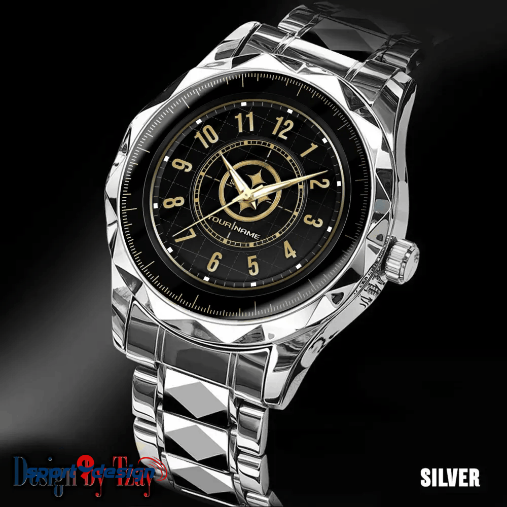 Pittsburgh Steelers Luxury Diamond Men Watch Trending 2025