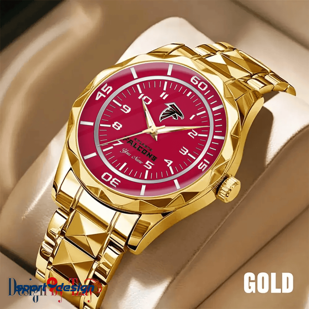 Atlanta Falcons Best Dad Ever Luxury Diamond Men Watch Father's Day Gift