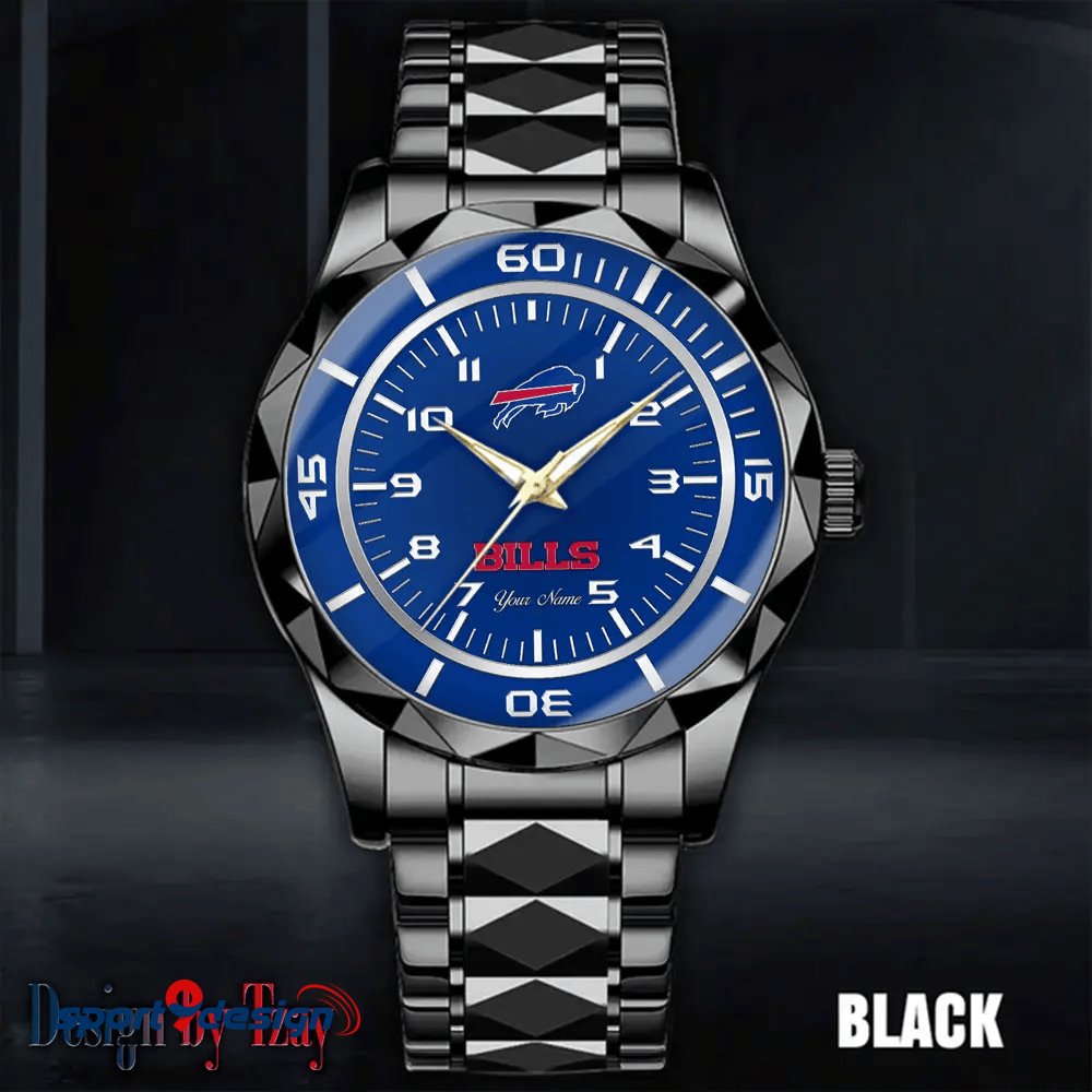 Buffalo Bills Best Dad Ever Luxury Diamond Men Watch Father's Day Gift