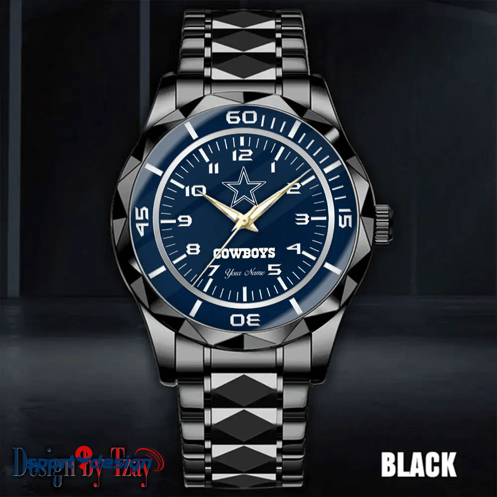 Dallas Cowboys Best Dad Ever Luxury Diamond Men Watch Father's Day Gift