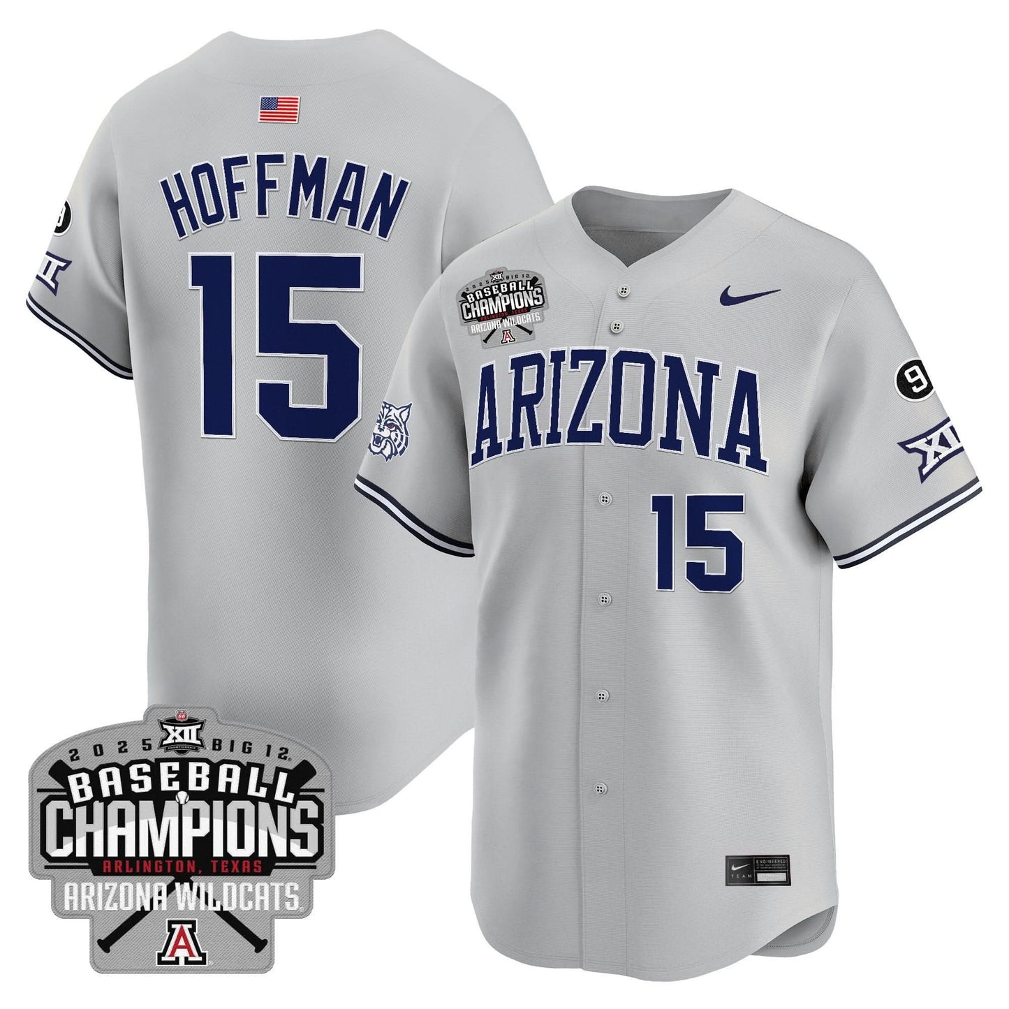 Arizona Wildcats 2025 Big 12 Champions Vapor Premier Limited Jersey - All Stitched