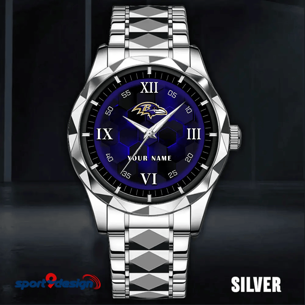 Baltimore Ravens Luxury Diamond Men Watch Trending 2025