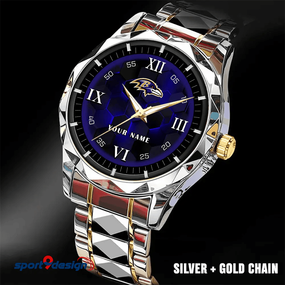 Baltimore Ravens Luxury Diamond Men Watch Trending 2025