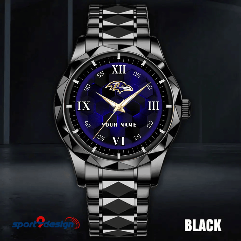 Baltimore Ravens Luxury Diamond Men Watch Trending 2025