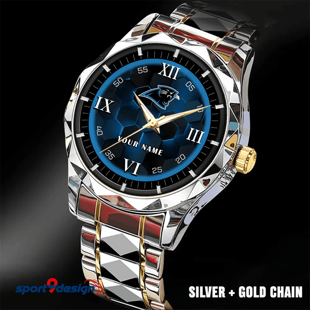Carolina Panthers Luxury Diamond Men Watch Trending 2025