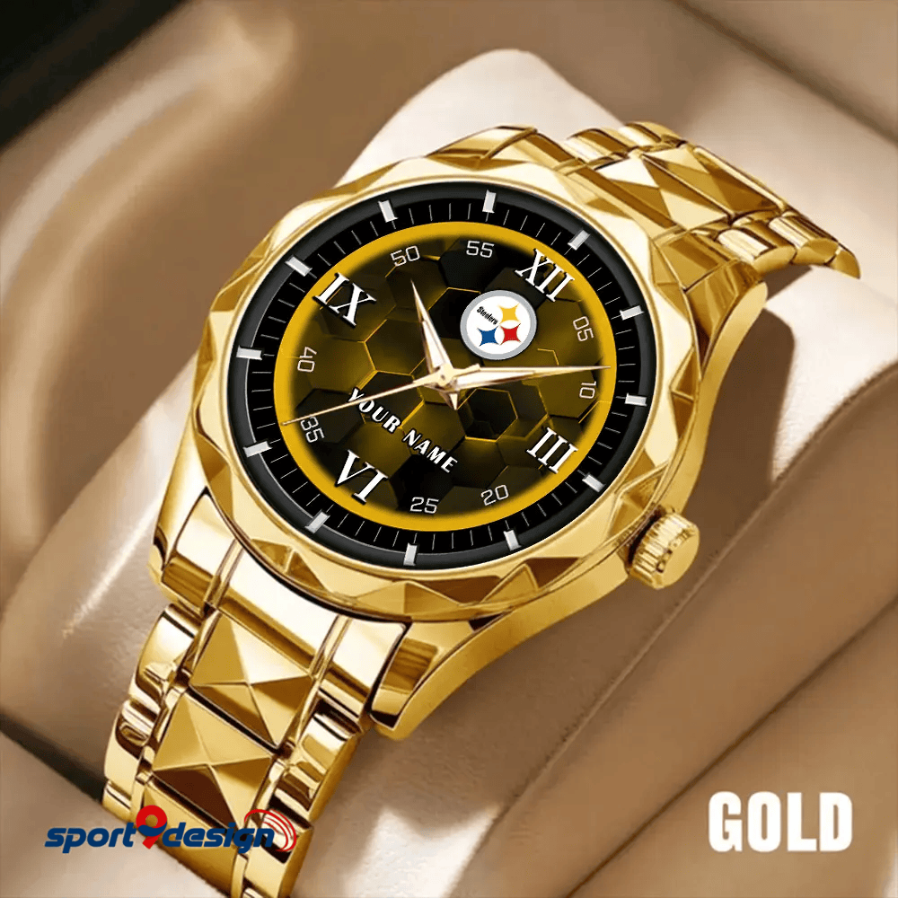 Pittsburgh Steelers Luxury Diamond Men Watch Trending 2025