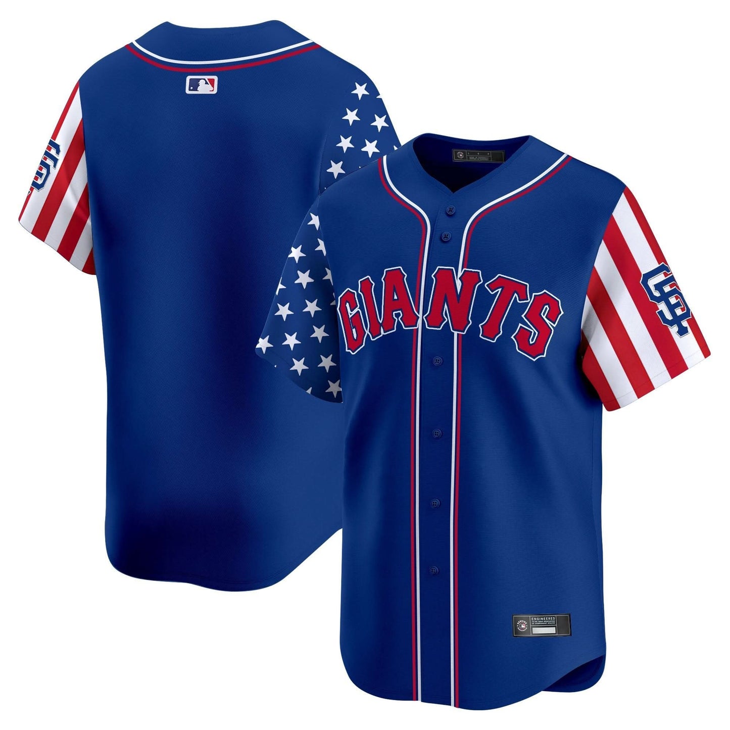 Men's San Francisco Giants 2025 Independence Day Vapor Premier Limited Jersey - All Stitched
