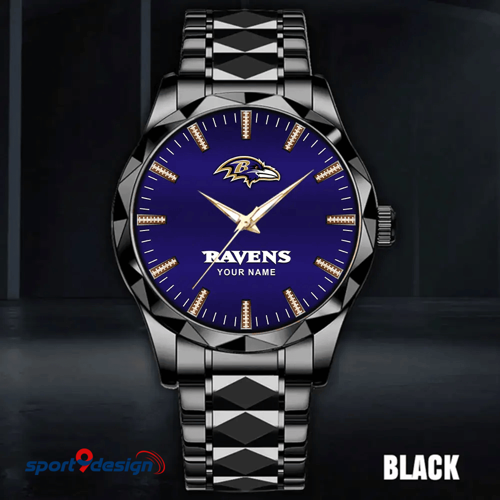 Baltimore Ravens Luxury Diamond Men Watch Trending 2025