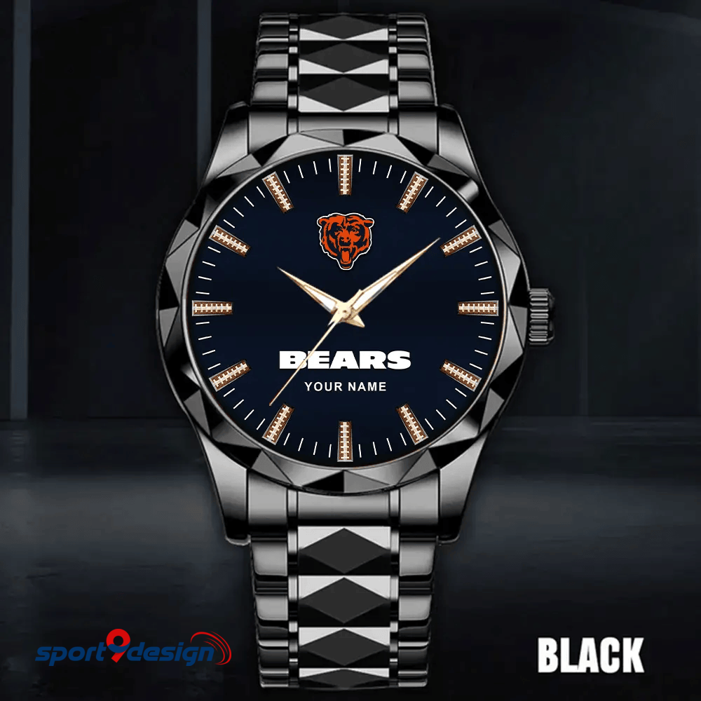 Chicago Bears Luxury Diamond Men Watch Trending 2025