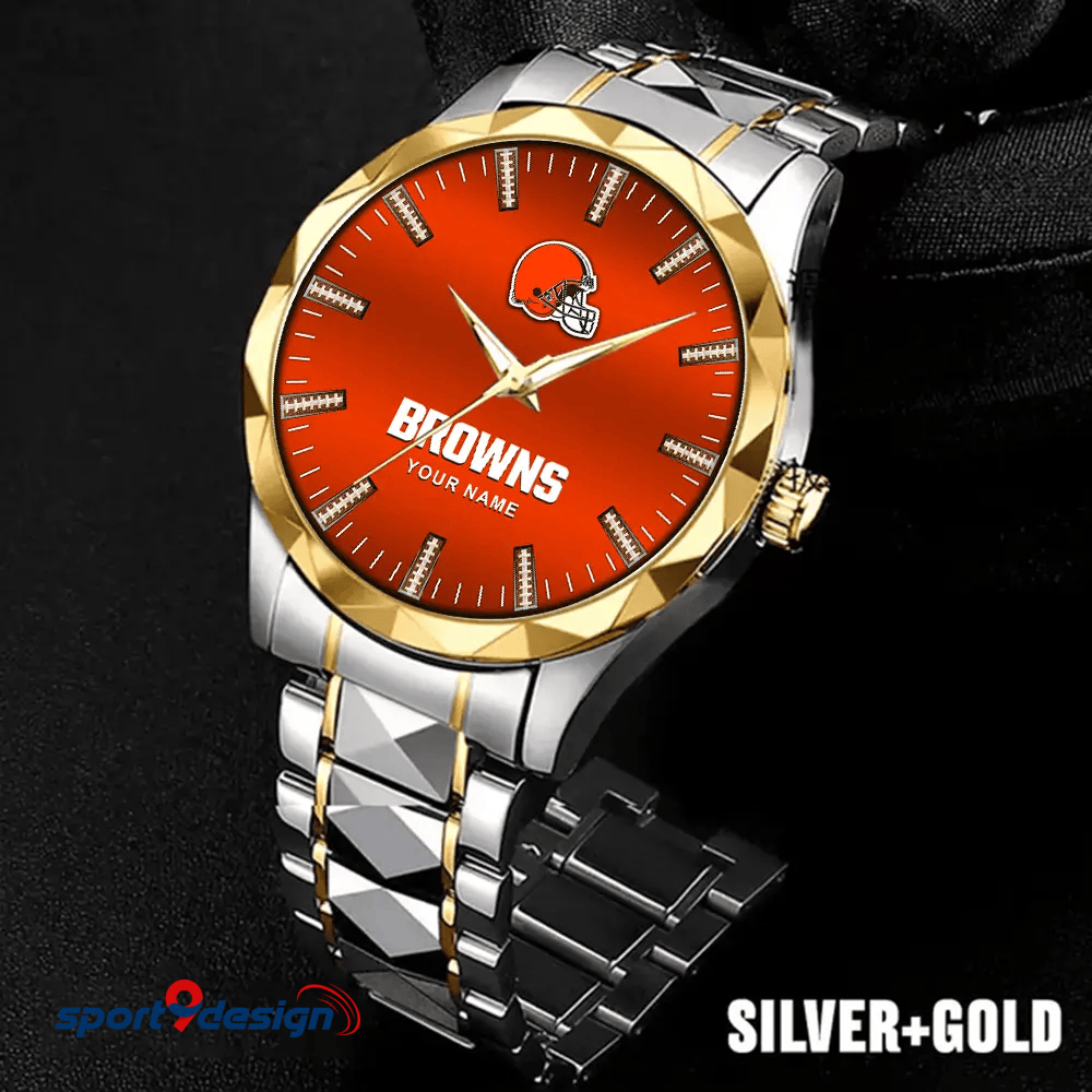 Cleveland Browns Luxury Diamond Men Watch Trending 2025