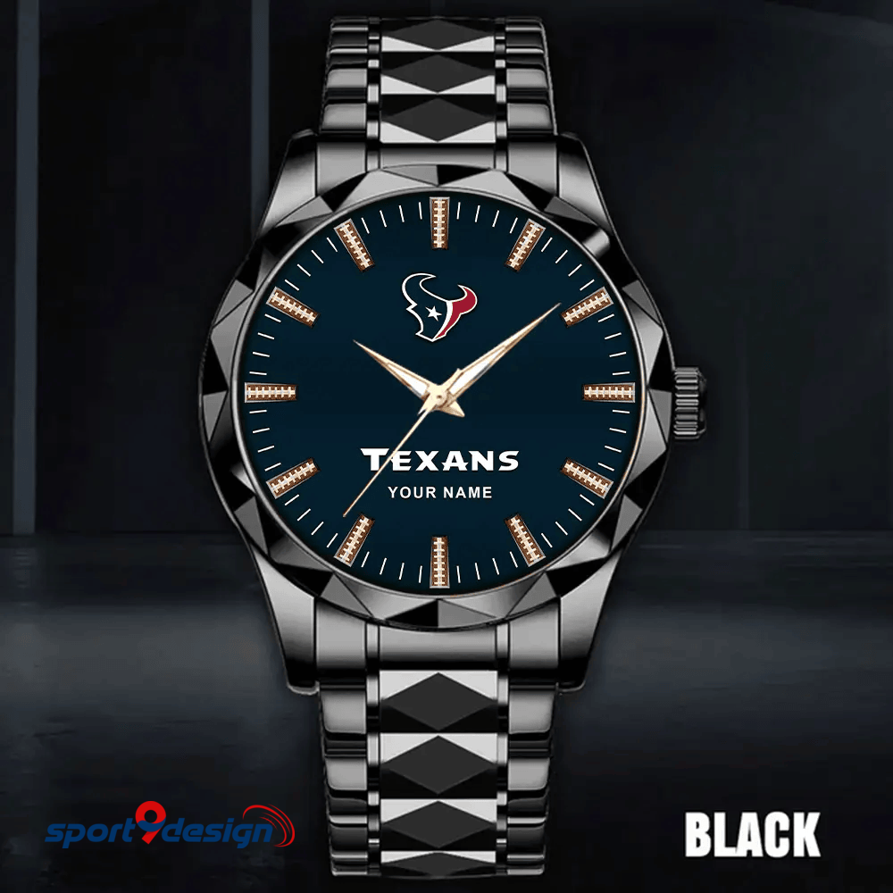 Houston Texans Luxury Diamond Men Watch Trending 2025