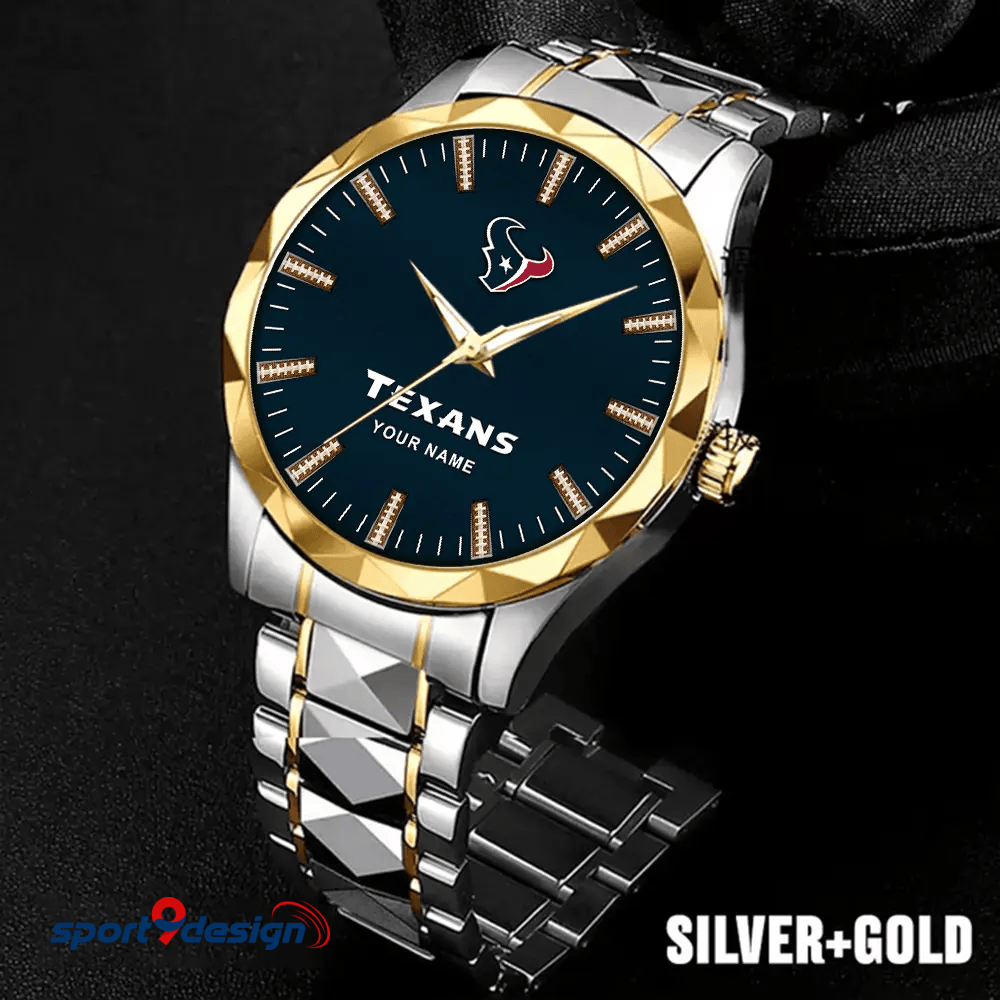 Houston Texans Luxury Diamond Men Watch Trending 2025