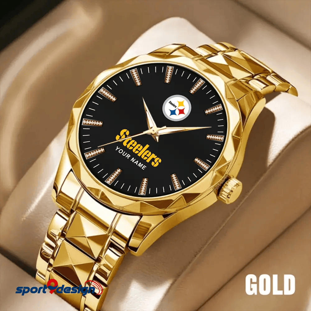 Pittsburgh Steelers Luxury Diamond Men Watch Trending 2025