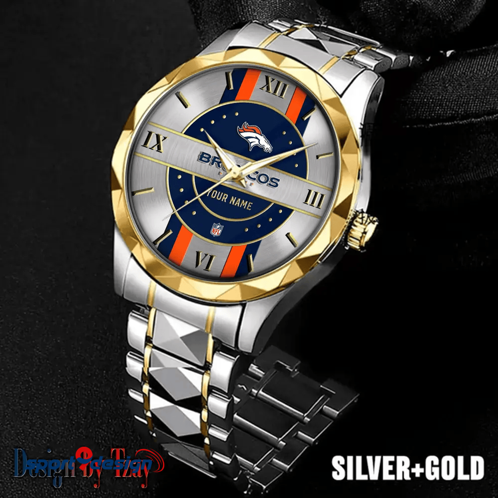 Denver Broncos Business Watch For Men Automatic Mechanical Stainless Steel Band 2025