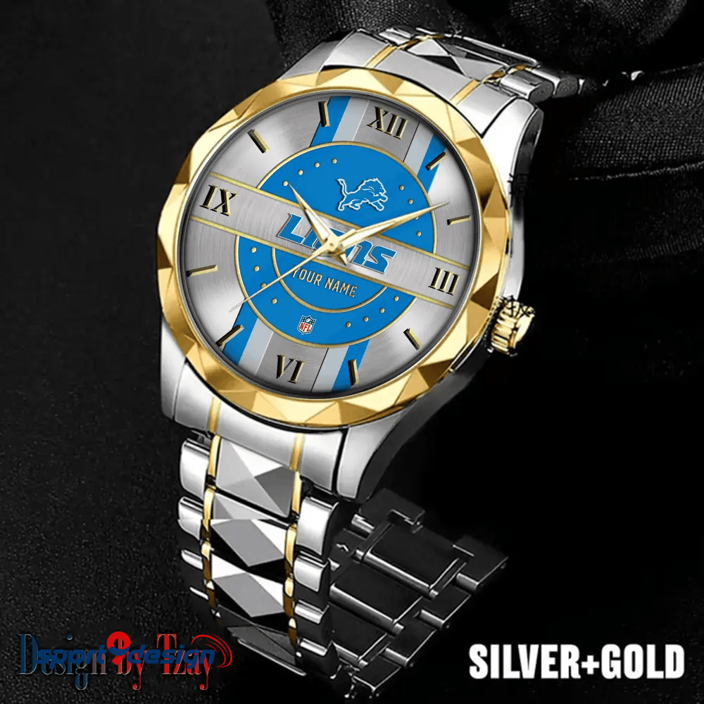 Detroit Lions Business Watch For Men Automatic Mechanical Stainless Steel Band 2025