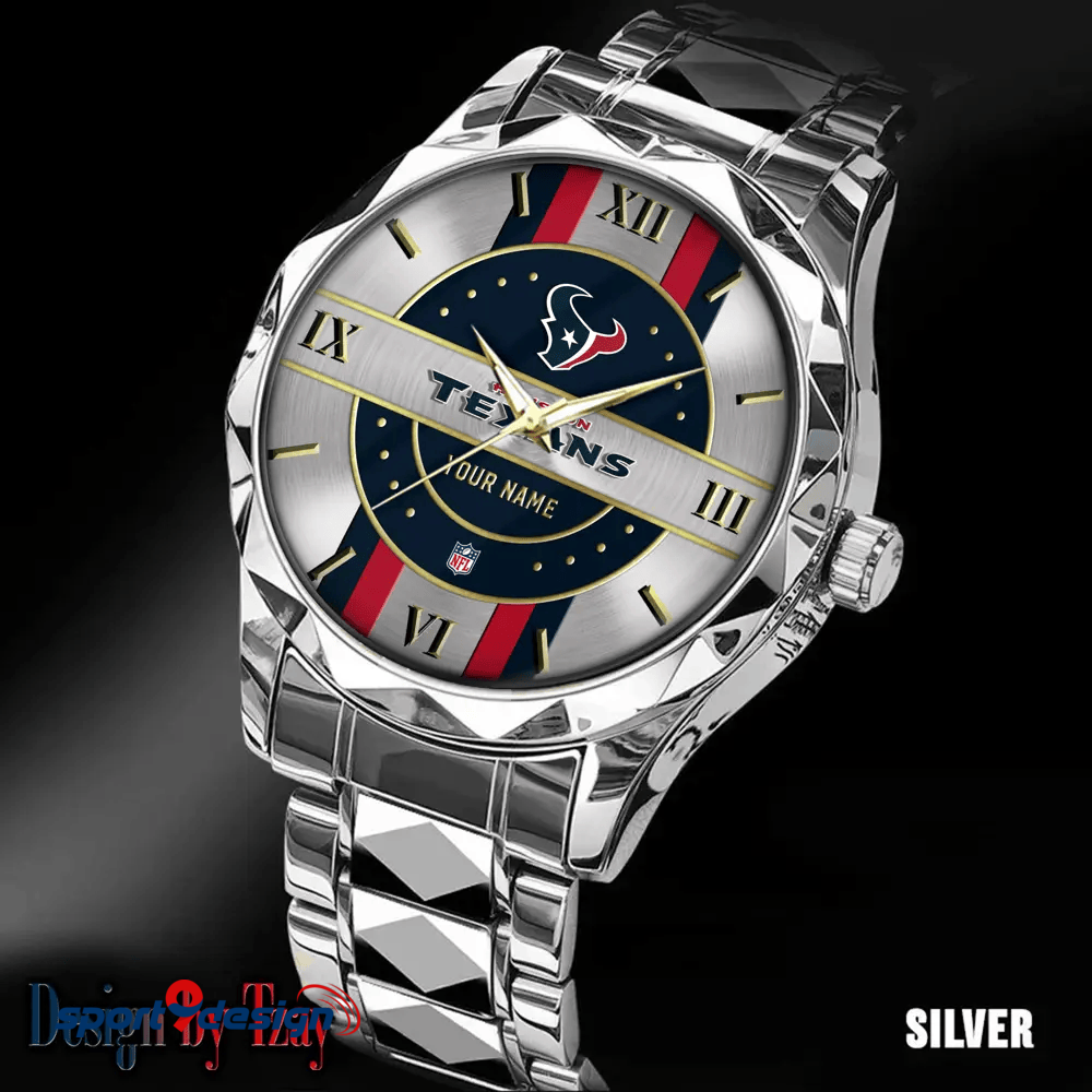Houston Texans Business Watch For Men Automatic Mechanical Stainless Steel Band 2025