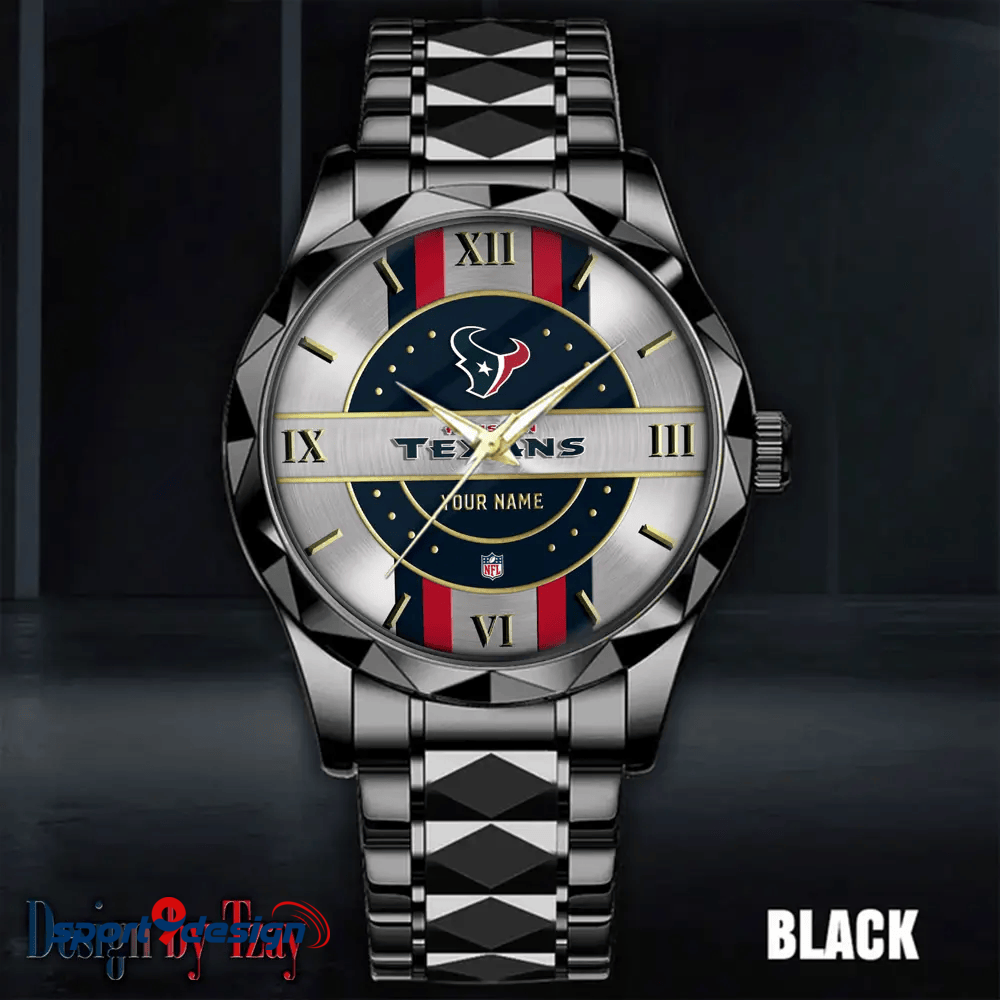 Houston Texans Business Watch For Men Automatic Mechanical Stainless Steel Band 2025
