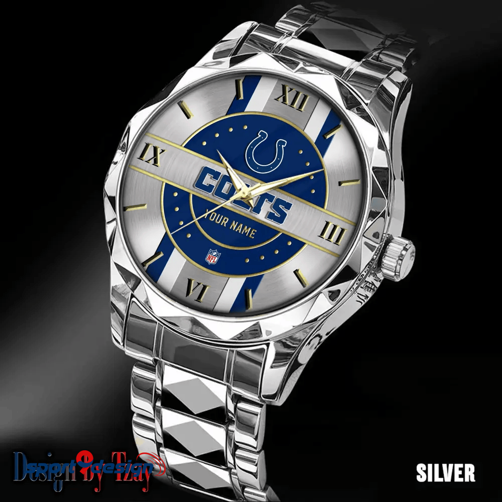 Indianapolis Colts Business Watch For Men Automatic Mechanical Stainless Steel Band 2025
