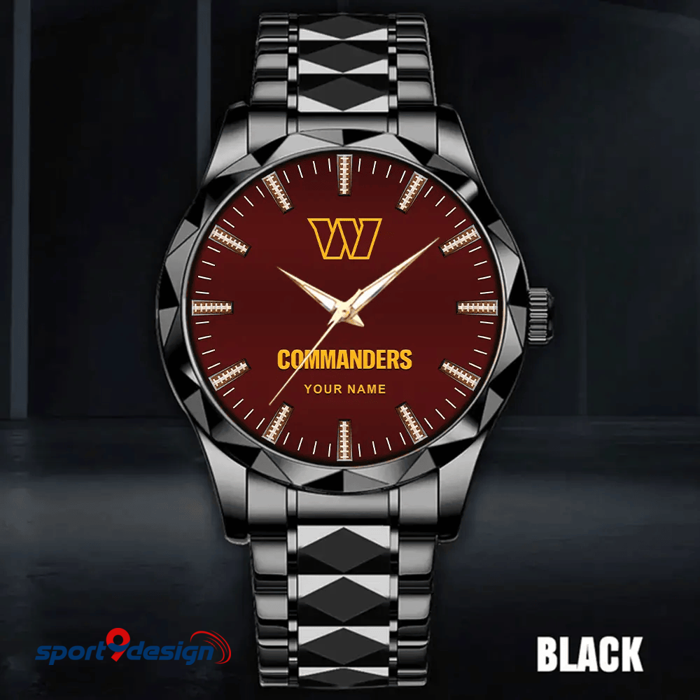 Washington Commanders Luxury Diamond Men Watch Trending 2025