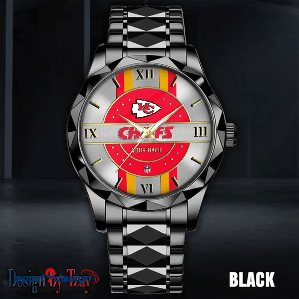 Kansas City Chiefs Business Watch For Men Automatic Mechanical Stainless Steel Band 2025