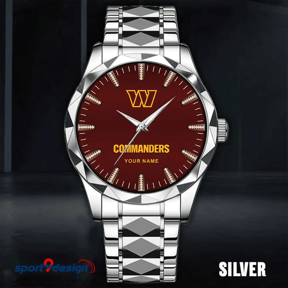 Washington Commanders Luxury Diamond Men Watch Trending 2025