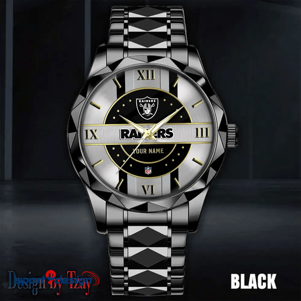 Las Vegas Raiders Business Watch For Men Automatic Mechanical Stainless Steel Band 2025