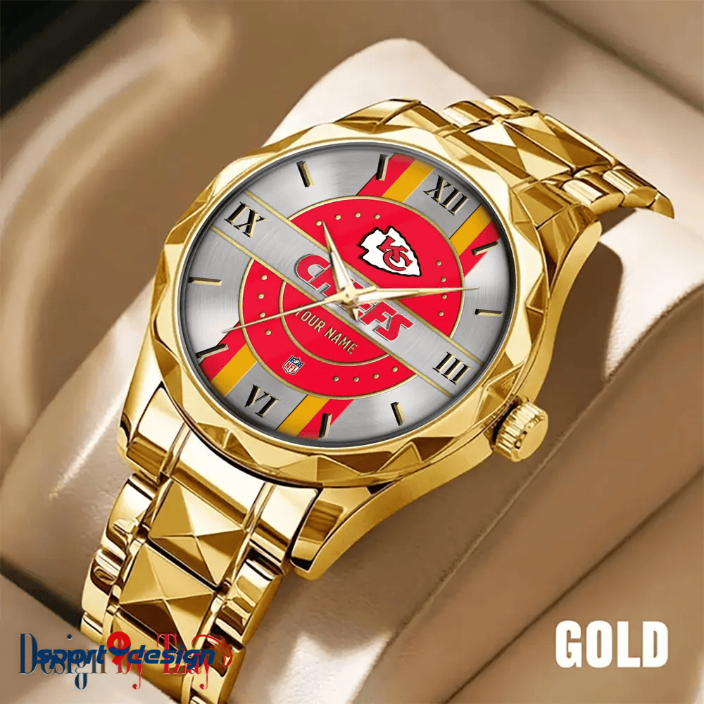 Kansas City Chiefs Business Watch For Men Automatic Mechanical Stainless Steel Band 2025