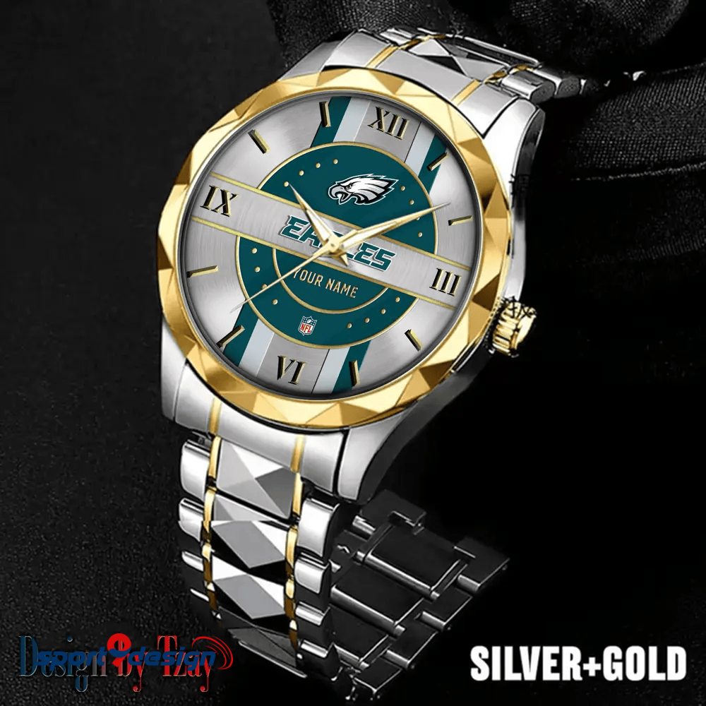 Philadelphia Eagles Business Watch For Men Automatic Mechanical Stainless Steel Band 2025