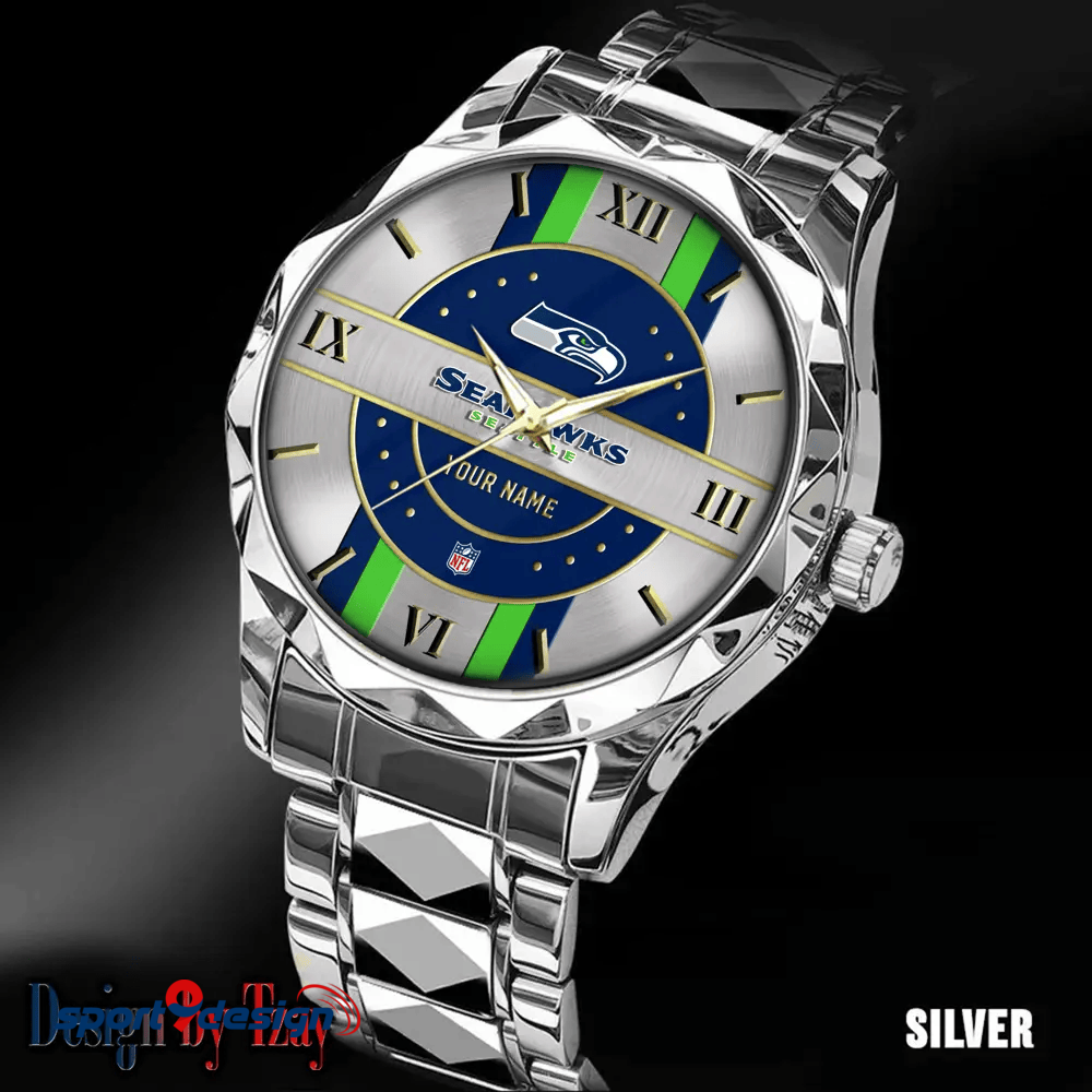 Seattle Seahawks Business Watch For Men Automatic Mechanical Stainless Steel Band 2025
