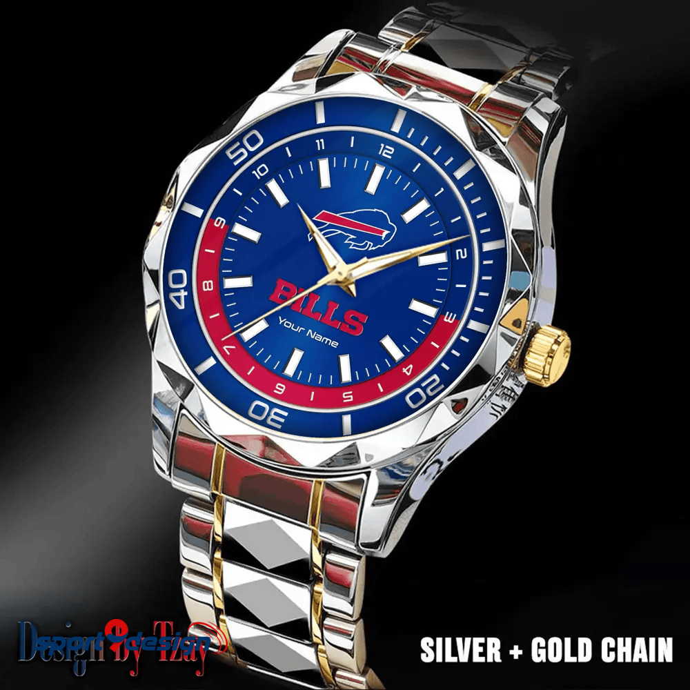 Buffalo Bills Business Watch For Men Automatic Mechanical Stainless Steel Band 2025