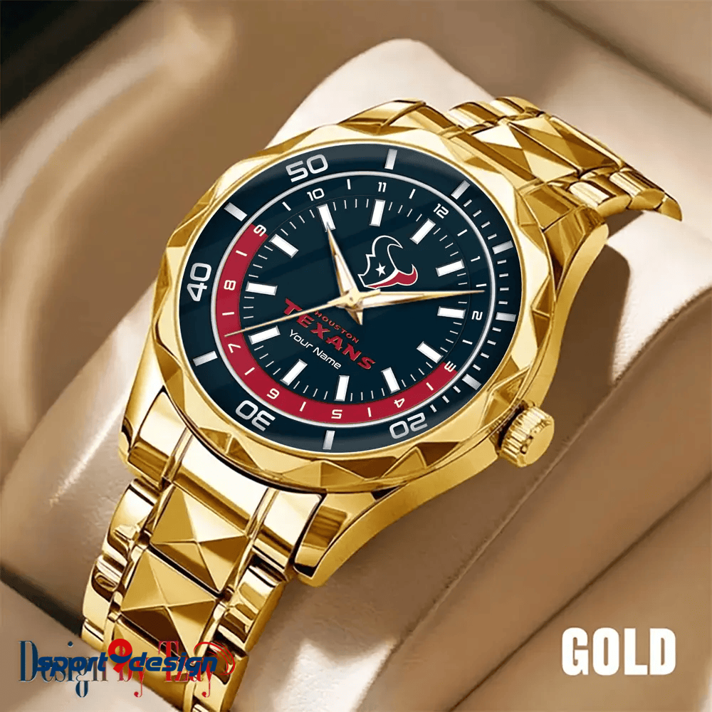 Houston Texans Business Watch For Men Automatic Mechanical Stainless Steel Band 2025
