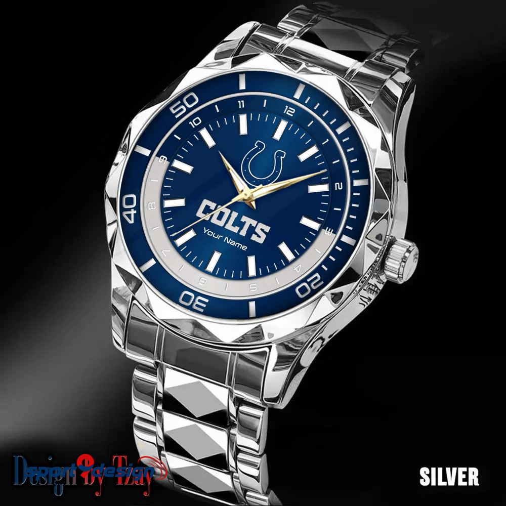 Indianapolis Colts Business Watch For Men Automatic Mechanical Stainless Steel Band 2025
