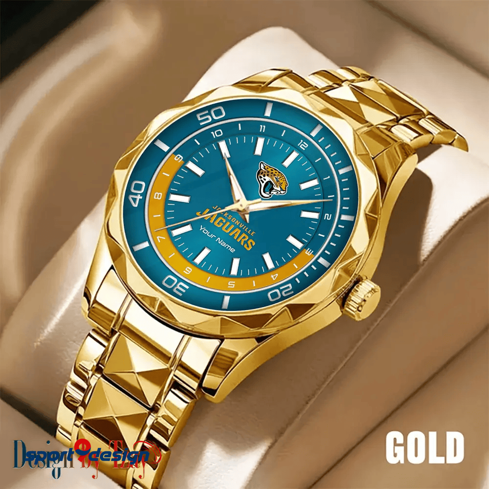 Jacksonville Jaguars Business Watch For Men Automatic Mechanical Stainless Steel Band 2025