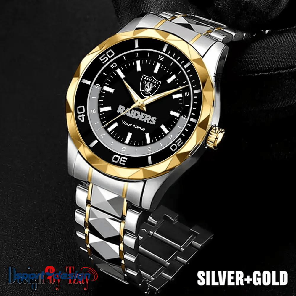 Las Vegas Raiders Business Watch For Men Automatic Mechanical Stainless Steel Band 2025