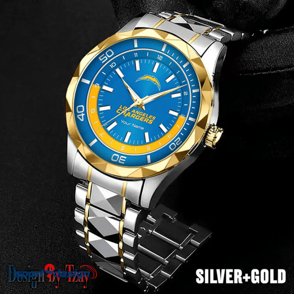 Los Angeles Chargers Business Watch For Men Automatic Mechanical Stainless Steel Band 2025