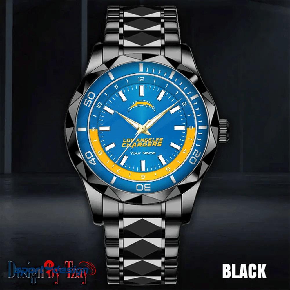 Los Angeles Chargers Business Watch For Men Automatic Mechanical Stainless Steel Band 2025