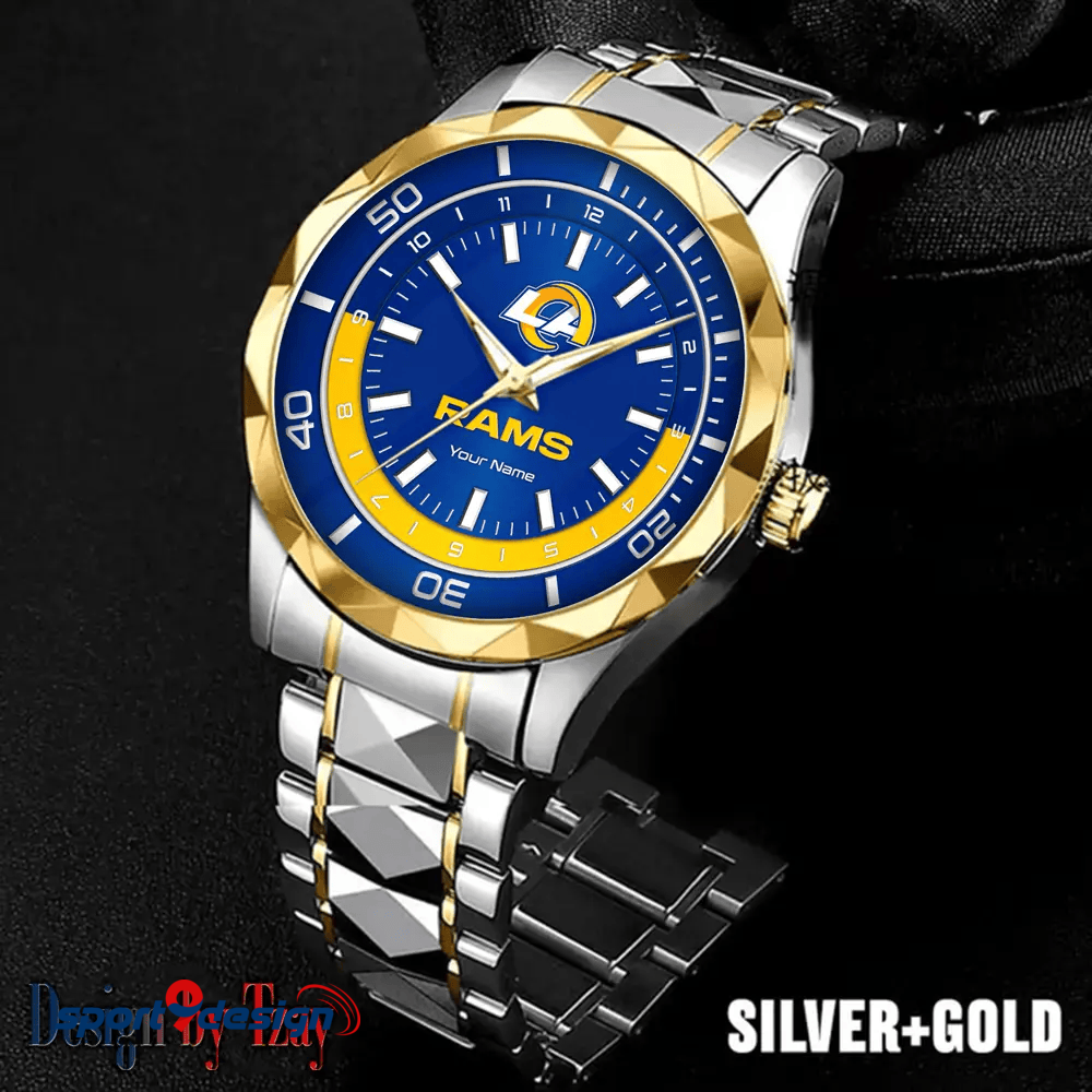 Los Angeles Rams Business Watch For Men Automatic Mechanical Stainless Steel Band 2025