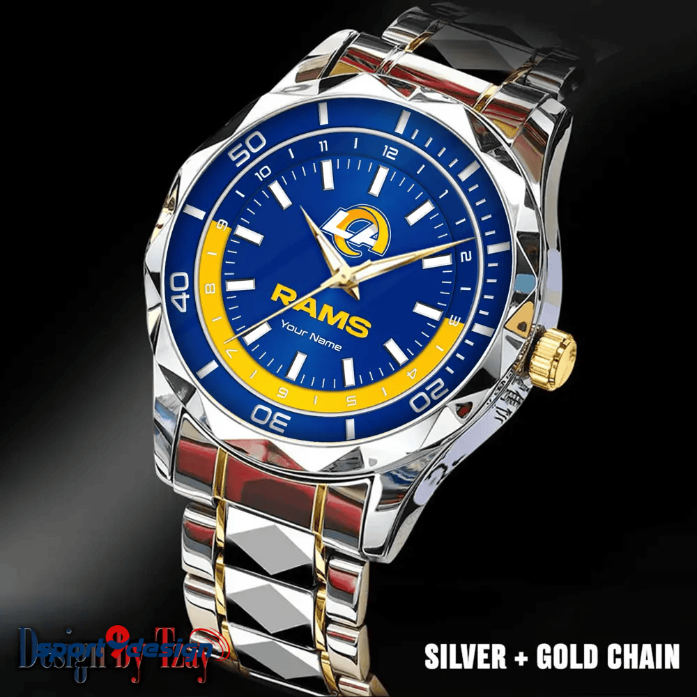 Los Angeles Rams Business Watch For Men Automatic Mechanical Stainless Steel Band 2025