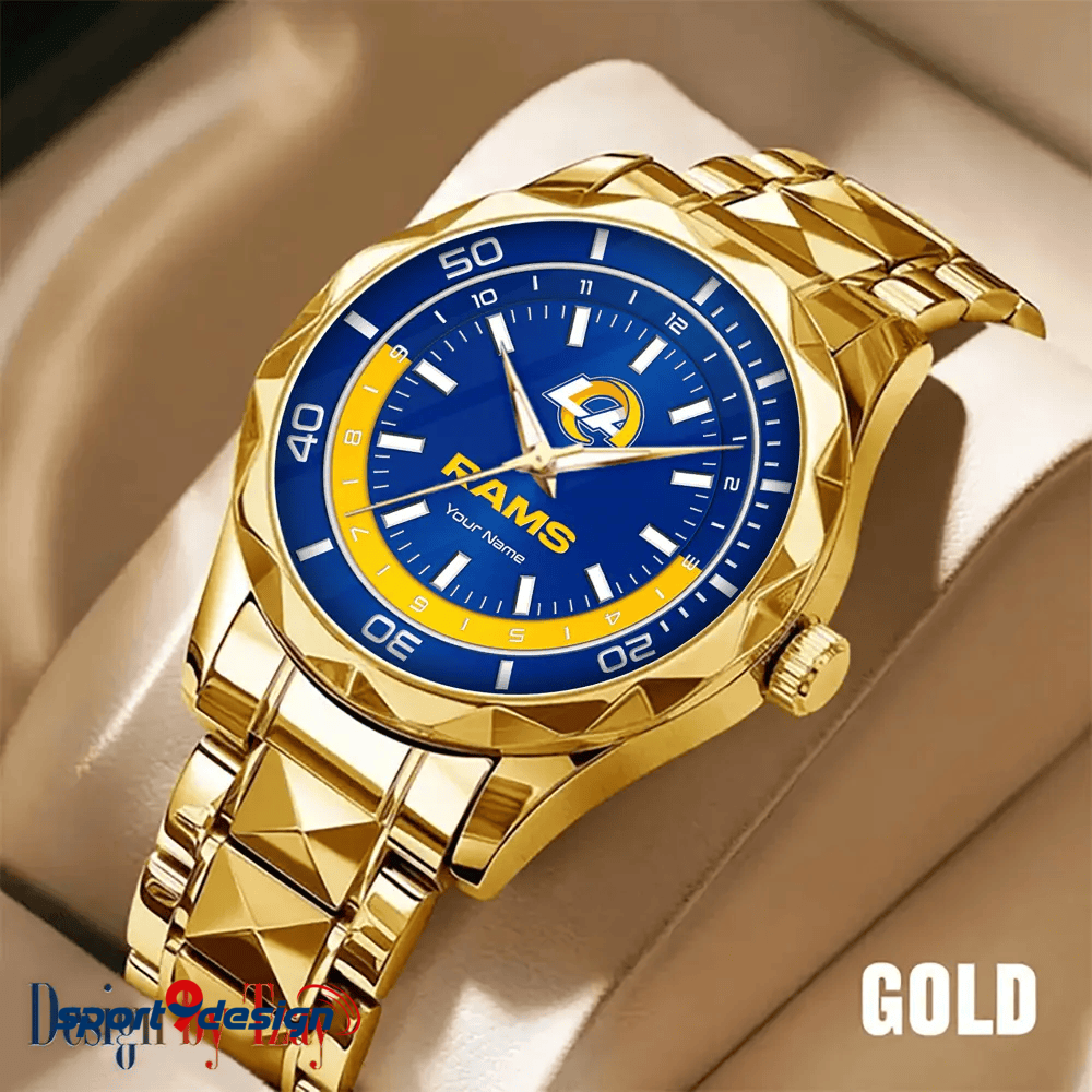 Los Angeles Rams Business Watch For Men Automatic Mechanical Stainless Steel Band 2025