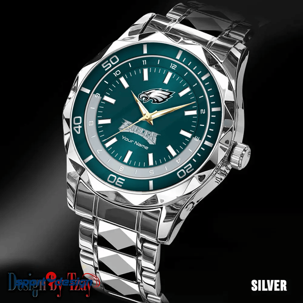 Philadelphia Eagles Business Watch For Men Automatic Mechanical Stainless Steel Band 2025